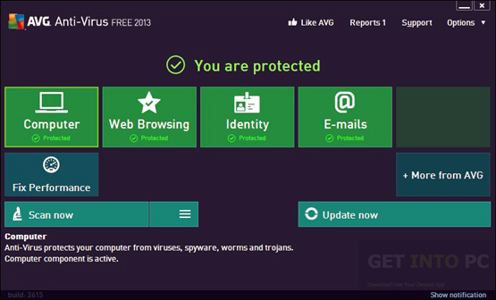 avg internet security 2013 free  for windows xp