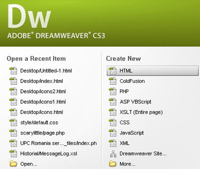 Dreamweaver CS3 software download