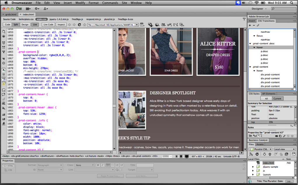 Full Adobe Dreamweaver CS6 screenshot