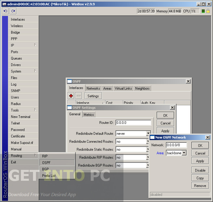 Mikrotik Basic Setup: Software Free Download