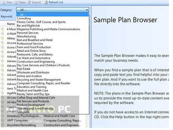 Full software download warez business plan pro