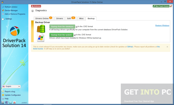 DriverPack Solution 15.12 ISO Free Download