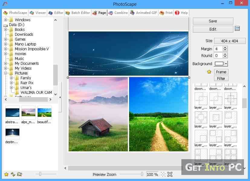 Combine Multiple Images in PhotoScape download