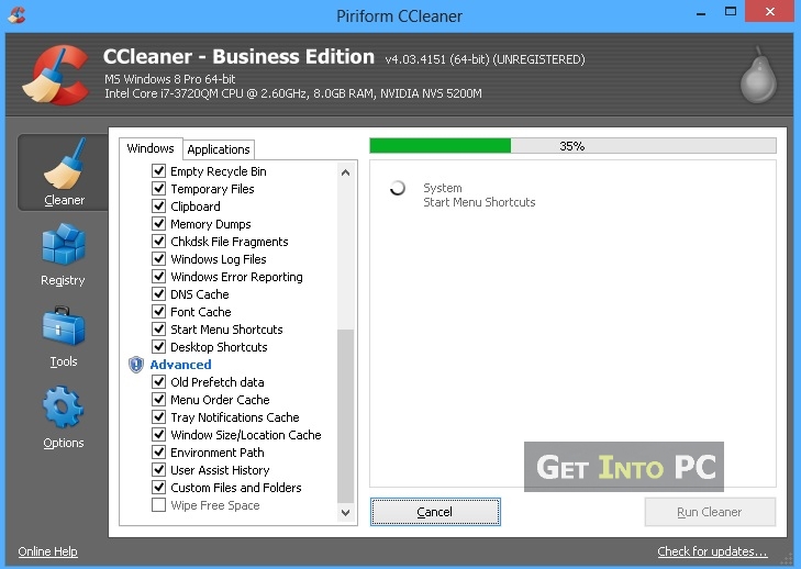 step 3 CCleaner Will Analyse