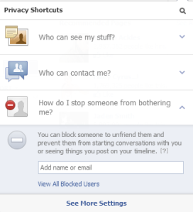 how to block or unblock someone on facebook