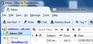 Tabbed Emails in thunderbird