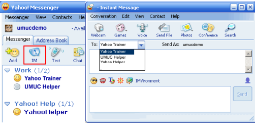 How to Use Yahoo Messenger to send IM