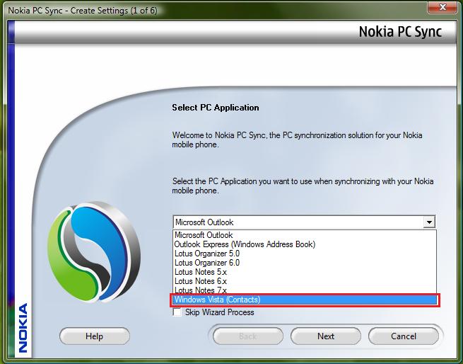 Nokia PC Suite sync