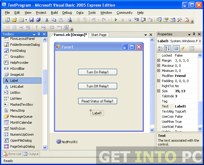 Visual Basic 2005 Express Edition Setup Free download