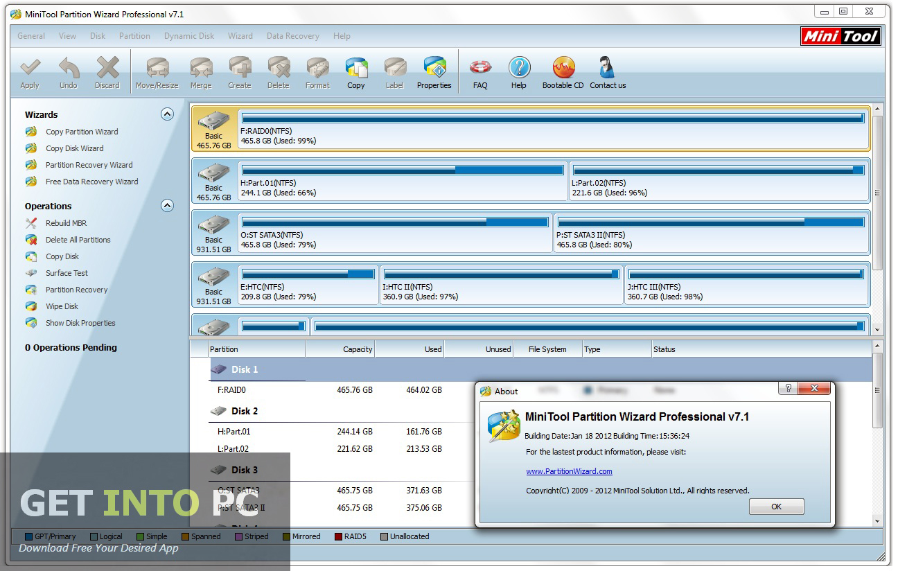 MiniTool Partition Wizard Pro Edition For Windows
