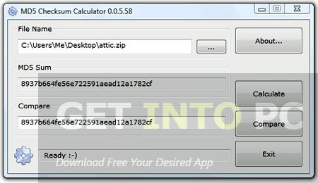 MD5 Checksum Direct Link Download