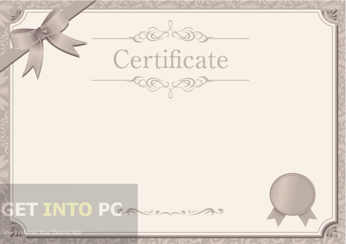 Certificate Diploma Elegant Template Vector Offline Installer Download