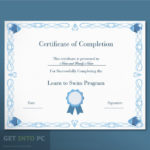 Certificate Diploma Elegant Template Vector Free Download