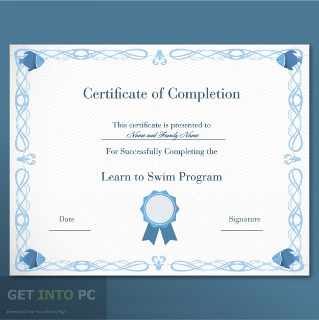 Certificate Diploma Elegant Template Vector Setup exe