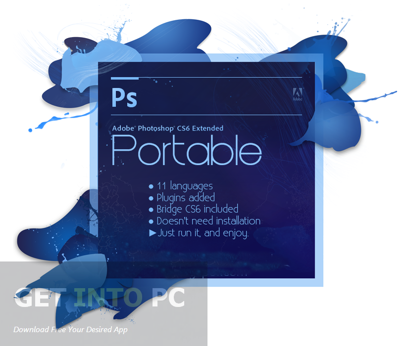 Adobe Photoshop Portable CS6 Direct Link Download