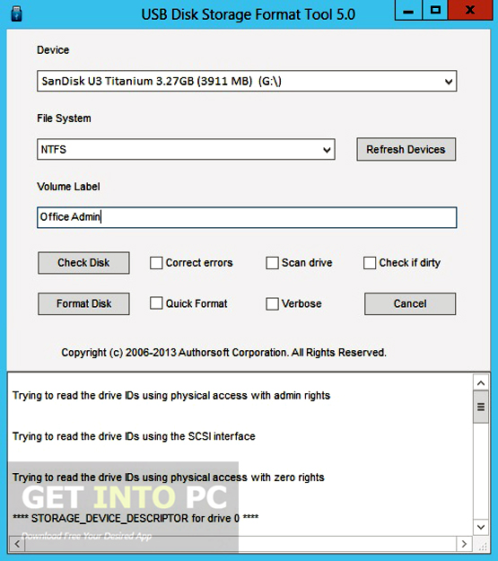 HP USB Disk Storage Format Tools Offline Installer Download