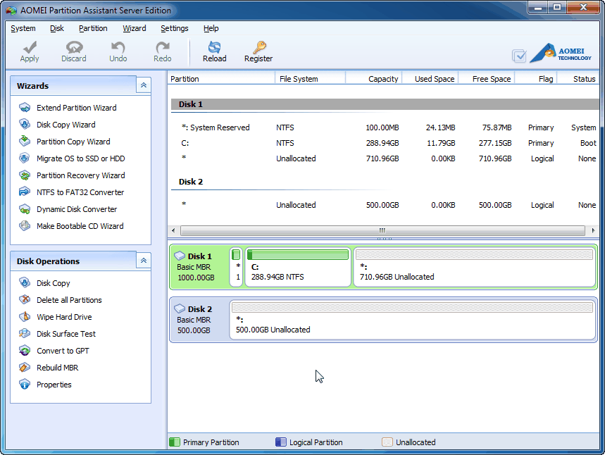 AOMEI Partition Assistant Server Edition 6 Latest Version Download