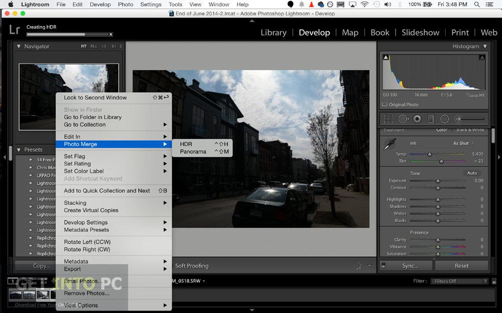 Adobe Photoshop Lightroom CC 2015 Setup Free Download