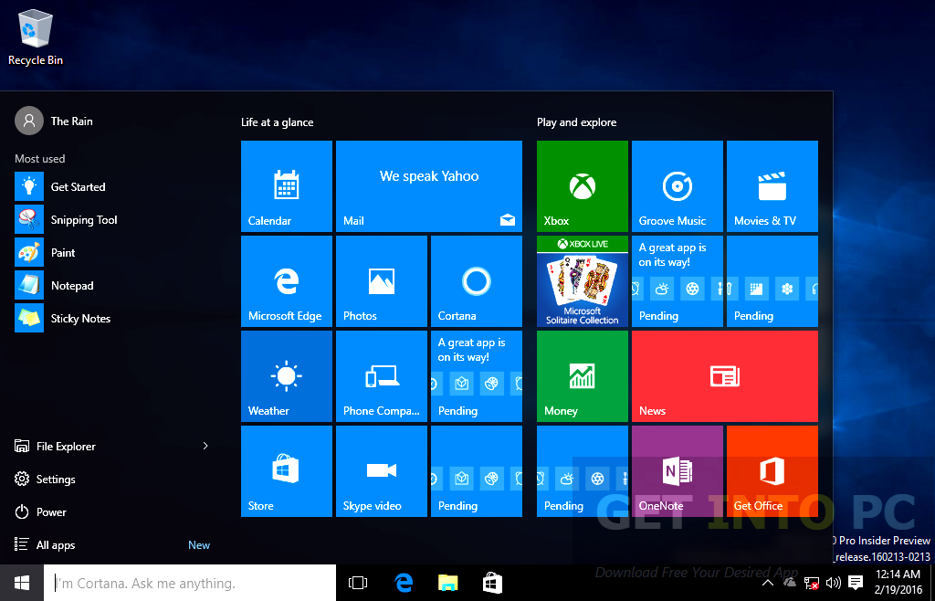 Windows 10 Redstone 14267 Core ISO Offline Installer Download