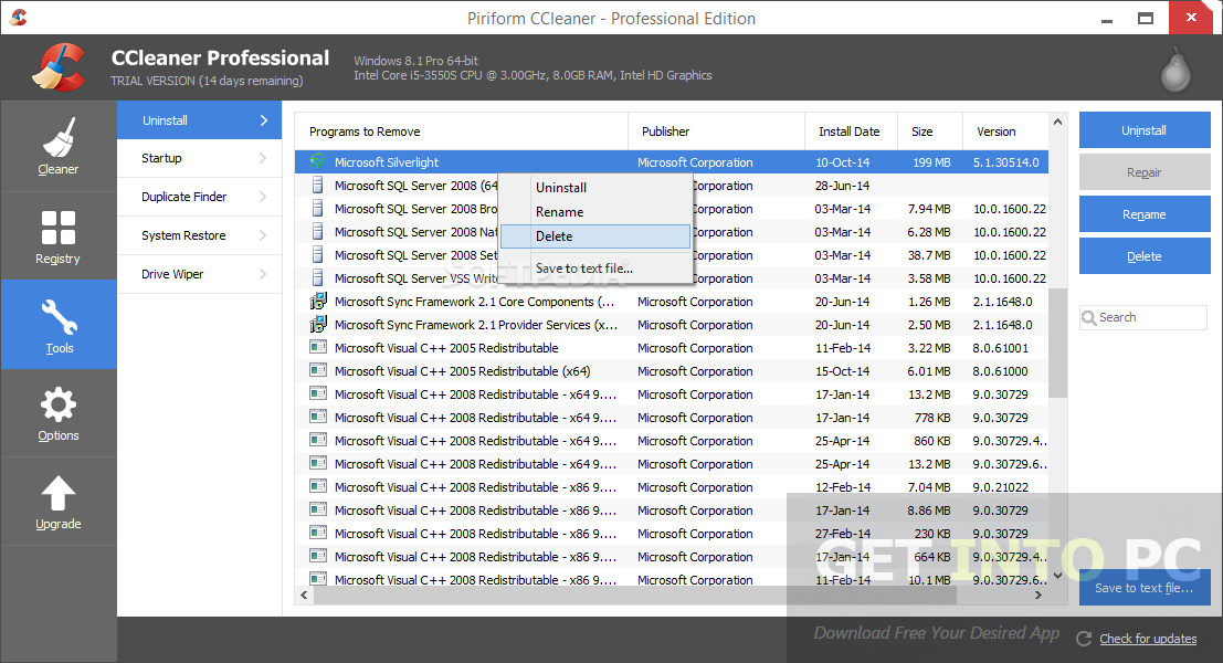 CCleaner Professional 5.19.5633 Portable Offline Installer Download
