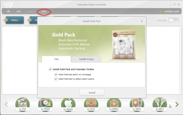 freemake gold pack installer