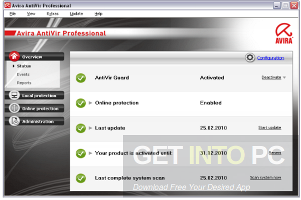 Avira Antivirus Pro v15 Offline Installer Download