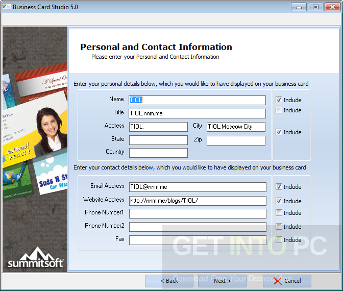 Summitsoft Business Card Studio Deluxe Direct Link Download