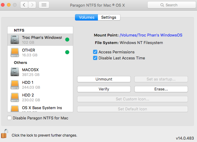 Paragon NTFS DMG for Mac Offline Installer Download