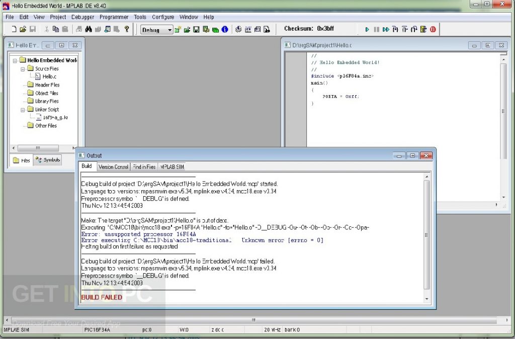 MPLAB C18 C30 C32 C Compilers Offline Installer Download
