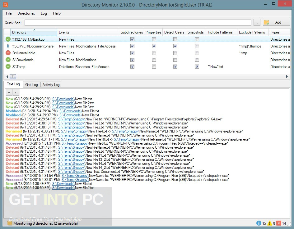 Directory Monitor Offline Installer Download