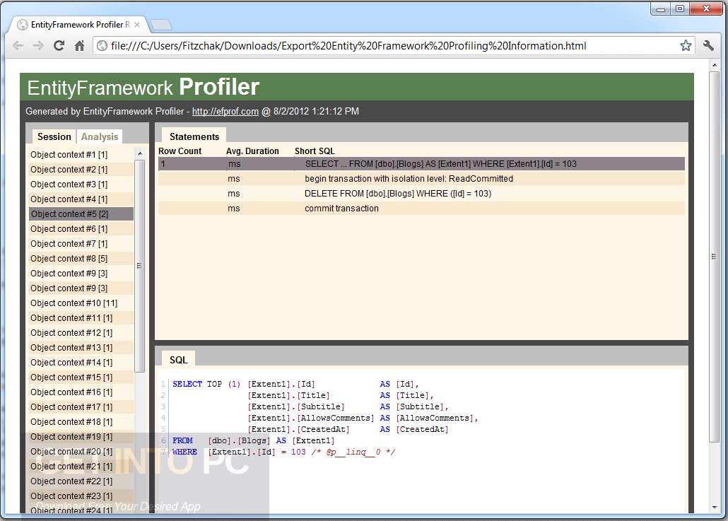 Entity Framework Profiler 4 Latest Version Download