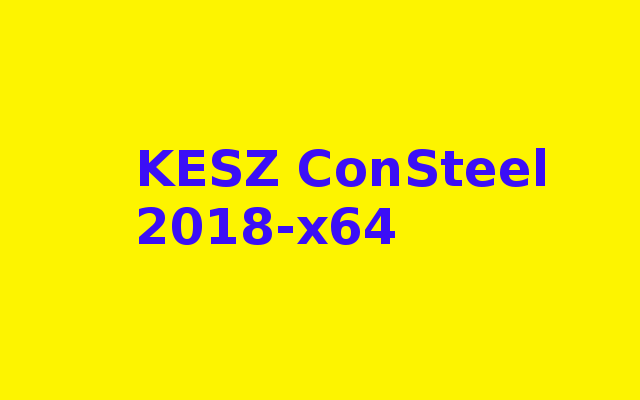 KESZ ConSteel 2018-x64 Free Download