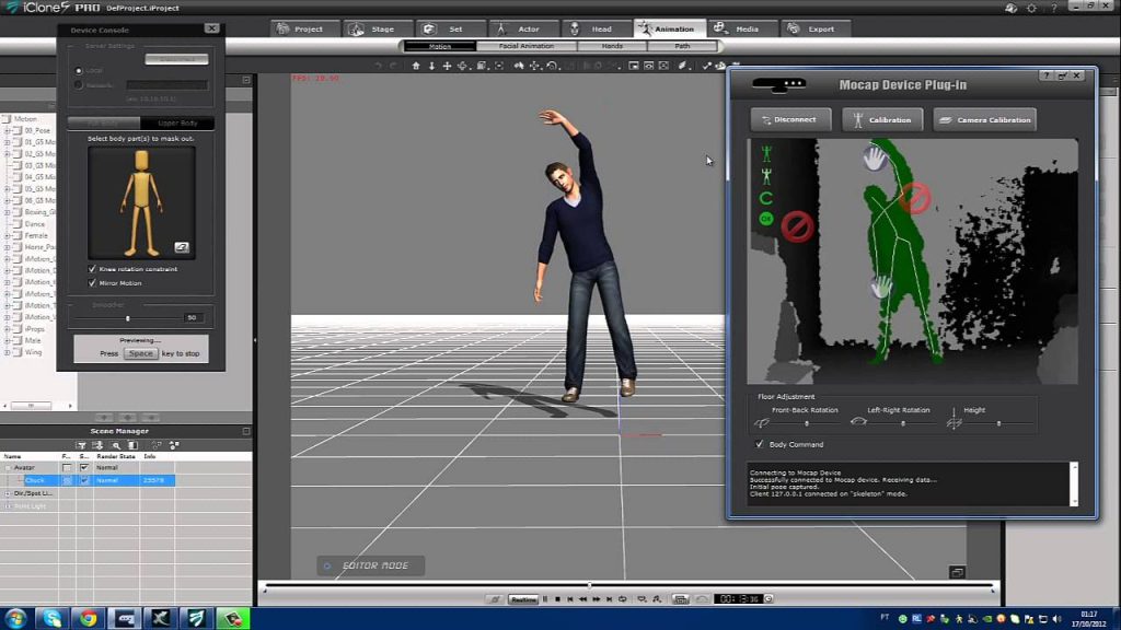 iClone Mocap Plug-in for Kinect Motion Capture Latest Version Download