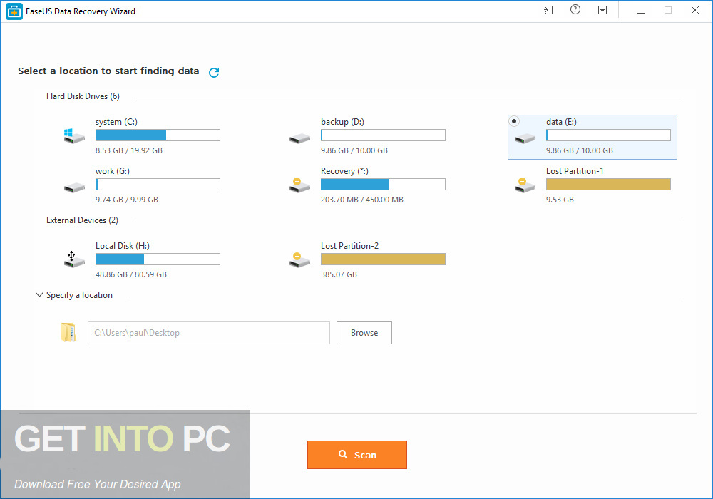 EaseUS Data Recovery Wizard 12 Direct Link DOwnload-GetintoPC.com
