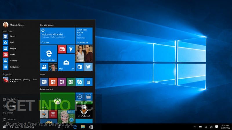 Windows 10 Enterprise Direct Link Download-GetintoPC.com