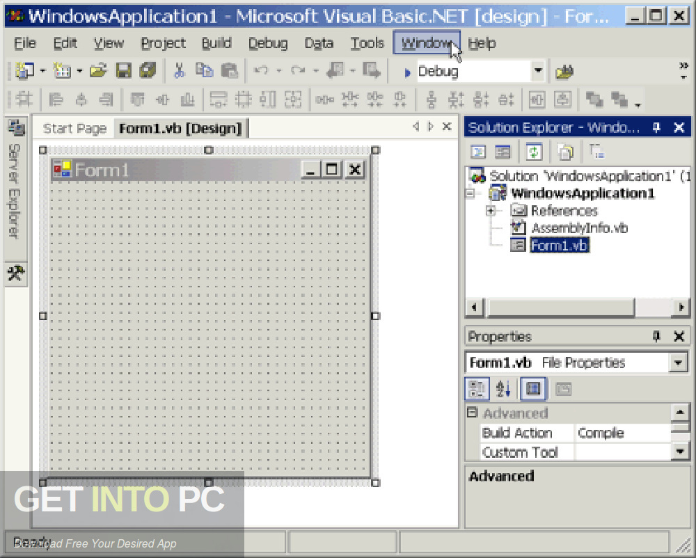 Microsoft Visual Studio .NET 2002 Offline Installer Download-GetintoPC.com
