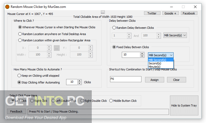 MurGee Auto Clicker Direct Link Download-GetintoPC.com