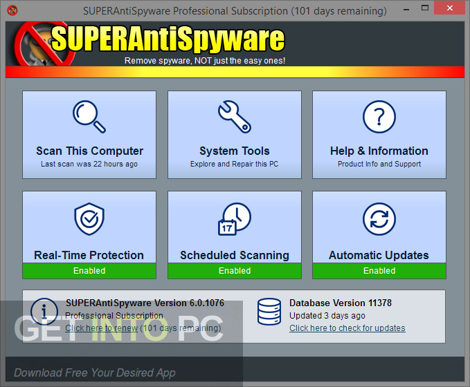 SUPERAntiSpyware Professional Free Download