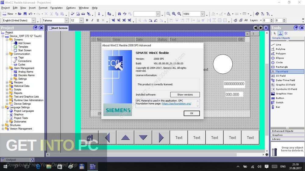 Siemens HMI Software SIMATIC WinCC flexible 2008 SP5 Latest