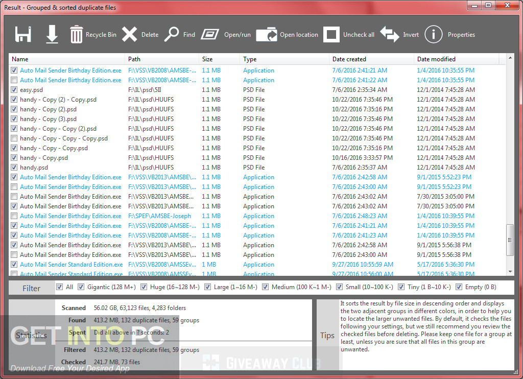 TriSun Duplicate File Finder Plus Offline Installer Download-GetintoPC.com