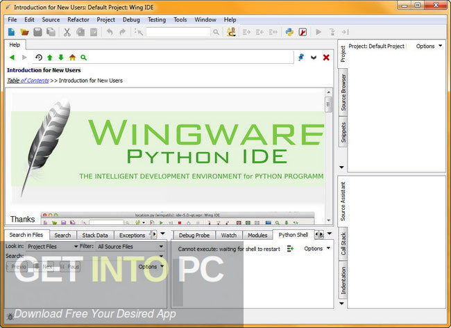 Wingware Wing IDE Professional Free Download