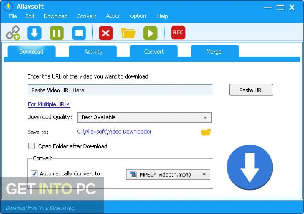 Allavsoft Video Downloader Converter Direct Link Download-GetintoPC.com