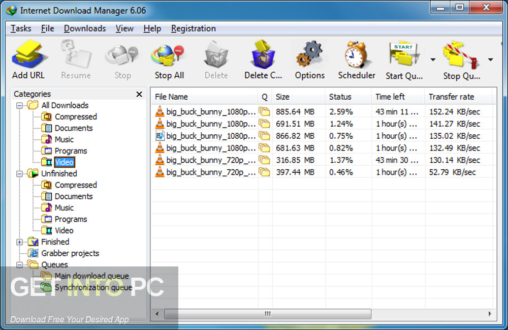 برنامج IDM Internet Download Manager الرابط المباشر Download-GetintoPC.com
