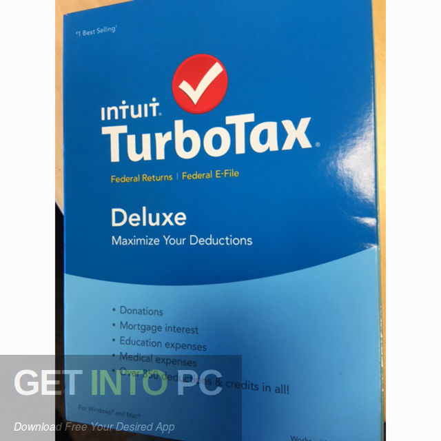 Intuit TurboTax Deluxe Business 2018 Free Download-GetintoPC.com