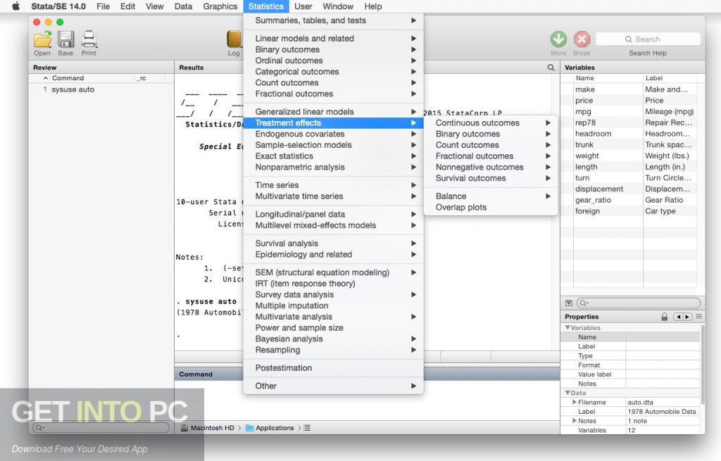StataCorp Stata for Mac Offline Installer Download-GetintoPC.com
