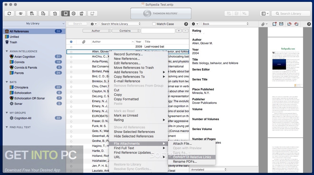 Thomson Reuters EndNote for Mac Offline Installer Download-GetintoPC.com