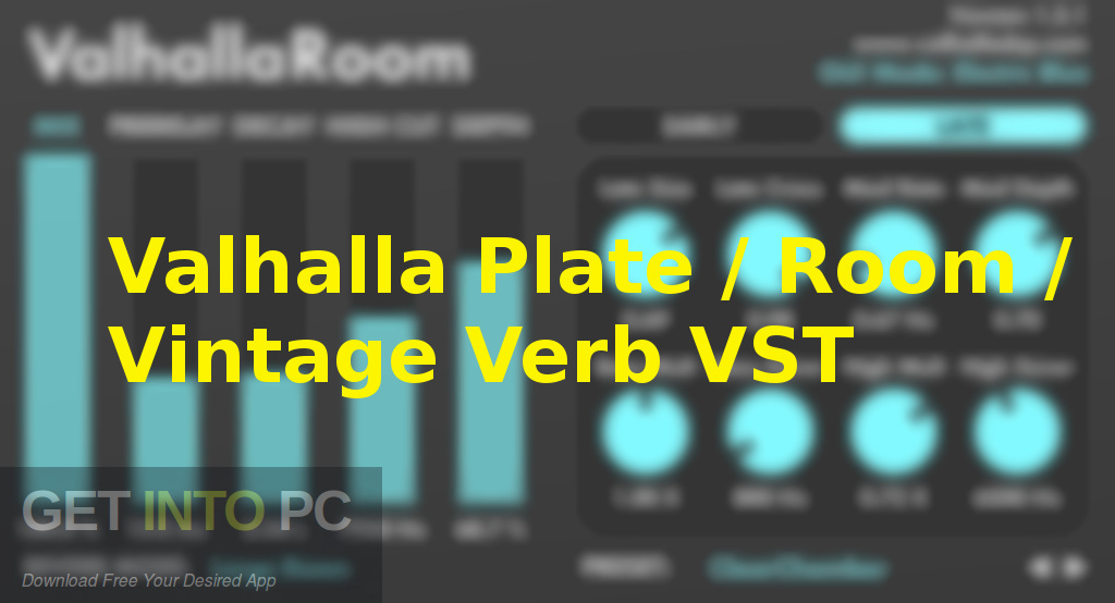 Valhalla Plate Room Vintage Verb VST Offline Installer Download-GetintoPC.com