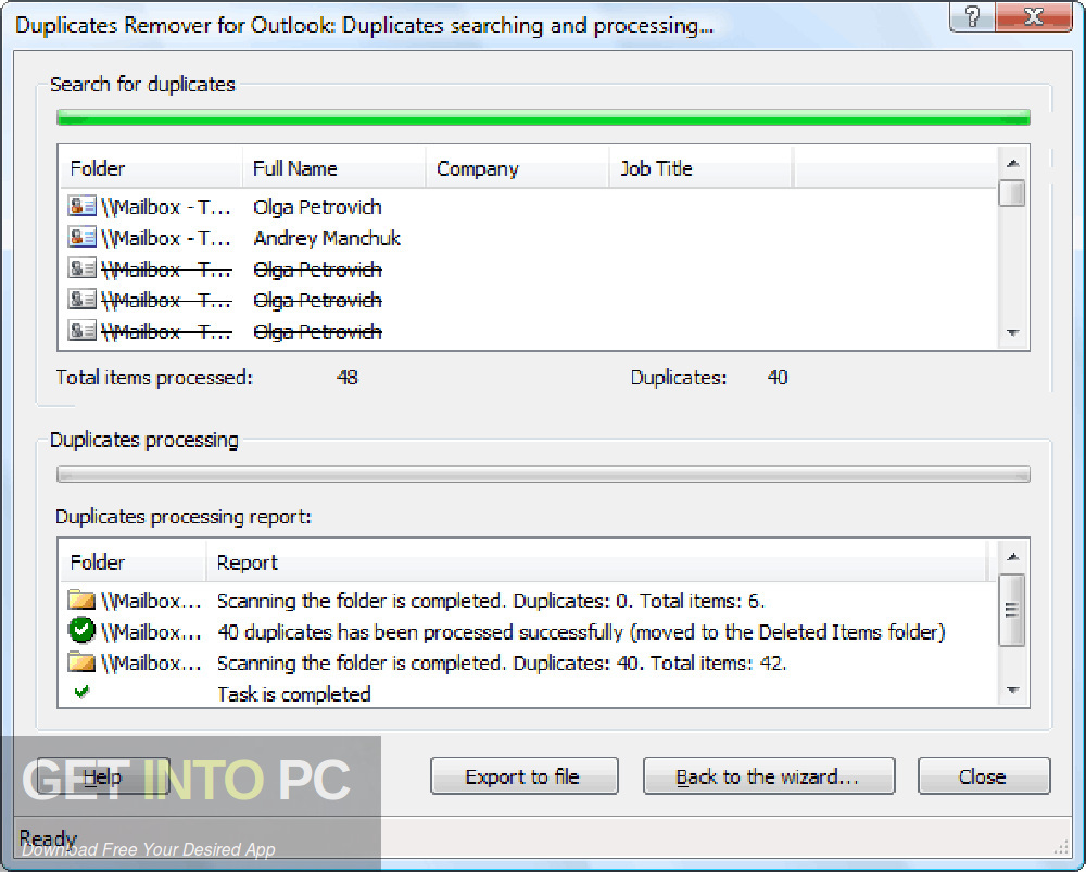Duplicate Email Remover for Outlook Latest Version Download-GetintoPC.com