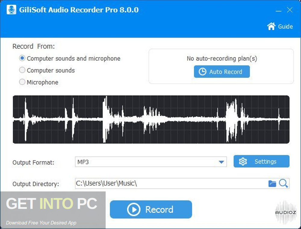 GiliSoft Audio Recorder Pro Latest Version Download-GetintoPC.com