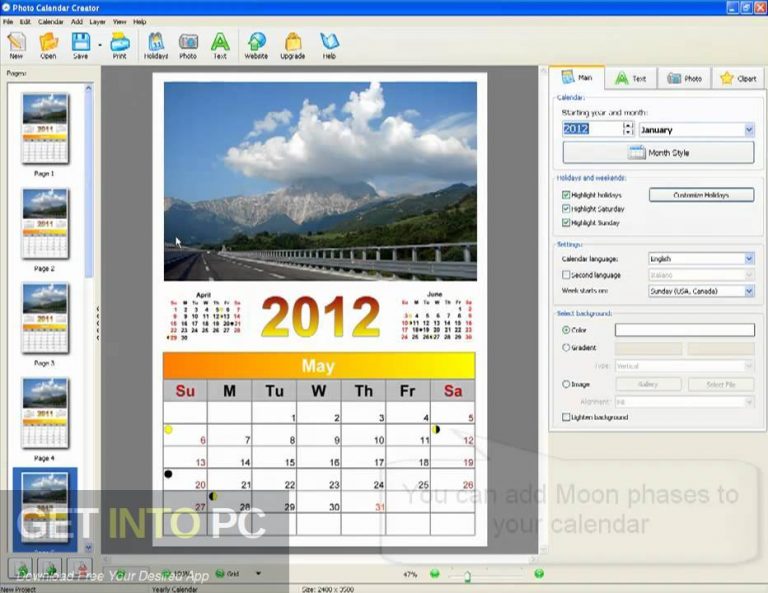 calendar creator software free download